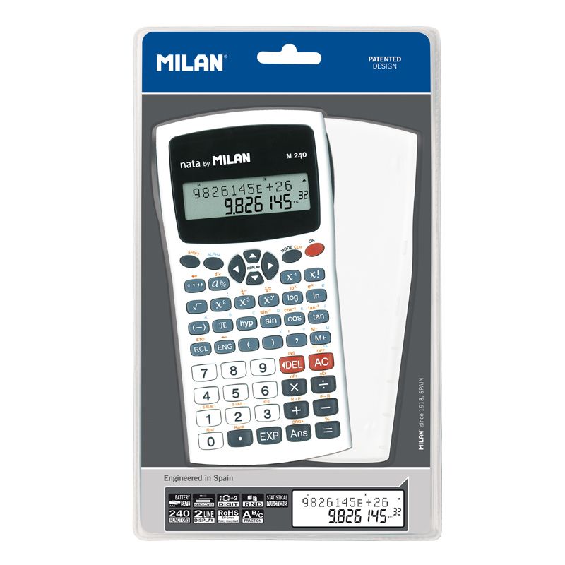 Vỉ Máy Tính Khoa Học Milan M240 (1)