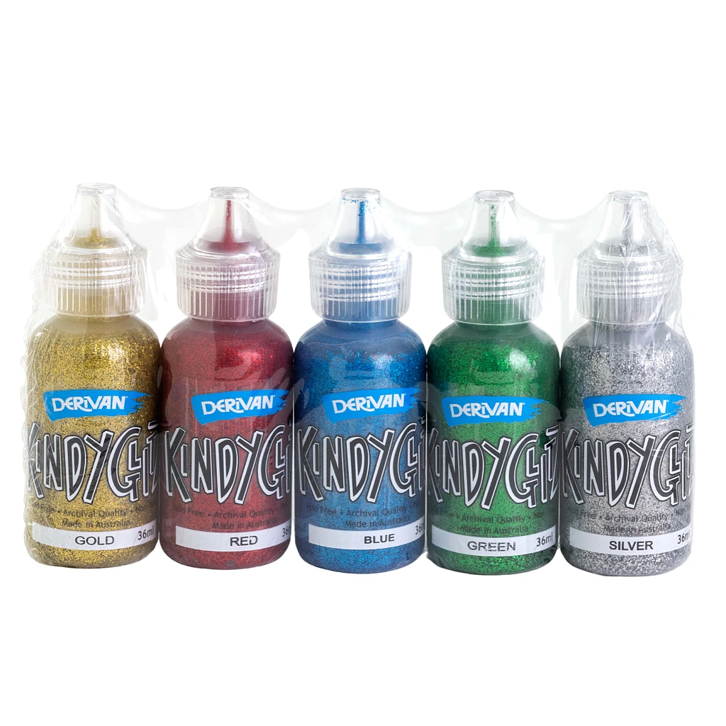 Bộ Keo Kim Tuyến Kindyglitz Tiêu Chuẩn (5x36ml) Kindyglitz Standard Set (5x36ml) Derivan