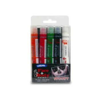 Bộ Màu Hóa Trang Kinh Dị 5x12ml Face Paint 5x12ml Spooky Set Derivan