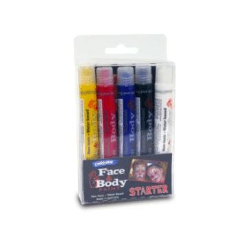 Bộ Màu Hóa Trang Vẽ Mặt Cơ Bản 5x12ml Face Paint 5x12ml Starter Set Derivan