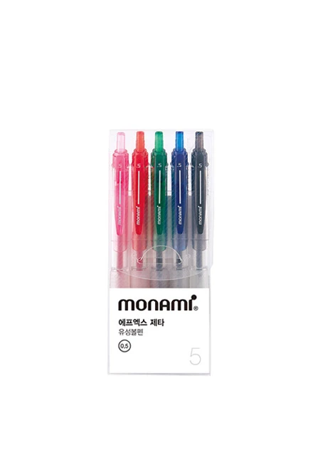 Bút Bi New Fx Zeta – Đầu Bi 0.5 Mm – Bộ 5 Màu Monami