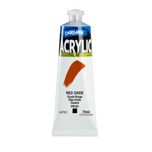Derivan Acrylic 75ml Red Oxide