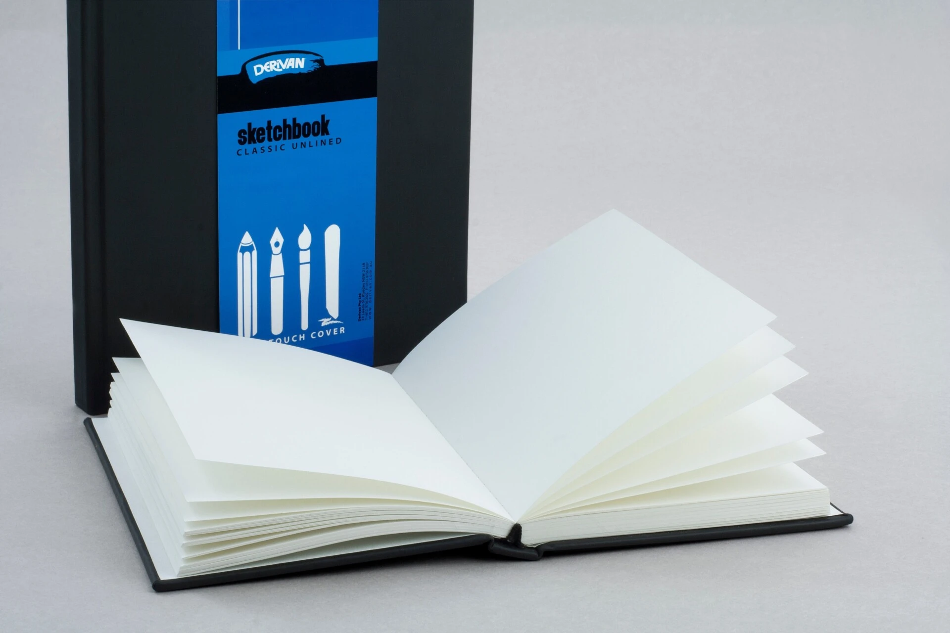 Derivan Soft Touch Plain Sketchbook Portrait 110gsm 80shts Pic2