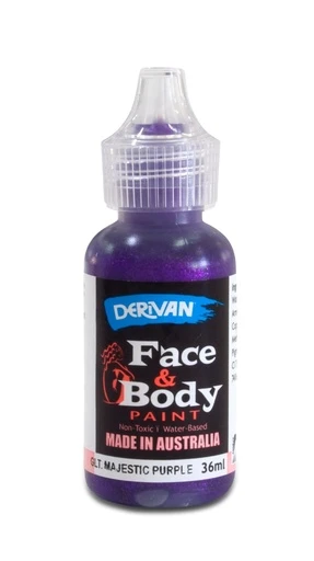 Màu Hóa Trang Kim Tuyến Màu Tím Hoàng Gia 36ml Face Paint 36ml Glitter Majestic Purple Derivan