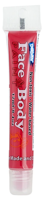 Màu Hóa Trang Mặt & Cơ Thể Màu Đỏ 3 Dạng Tuýp 12ml Face & Body 12ml Tube Red 3 Derivan
