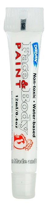Màu Hóa Trang Mặt & Cơ Thể Màu Trắng Dạng Tuýp 12ml Face & Body 12ml Tube White Derivan