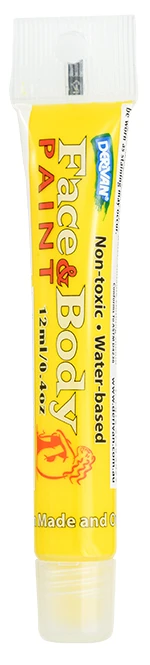 Màu Hóa Trang Mặt & Cơ Thể Màu Vàng 2 Dạng Tuýp 12ml Face & Body 12ml Tube Yellow 2 Derivan