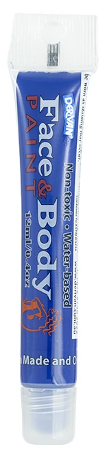 Màu Hóa Trang Mặt & Cơ Thể Màu Xanh Dương 2 Dạng Tuýp 12ml Face & Body 12ml Tube Blue 2 Derivan