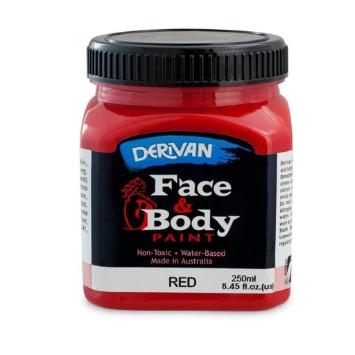Màu Hóa Trang Màu Đỏ 250ml Face Paint 250ml Red Derivan
