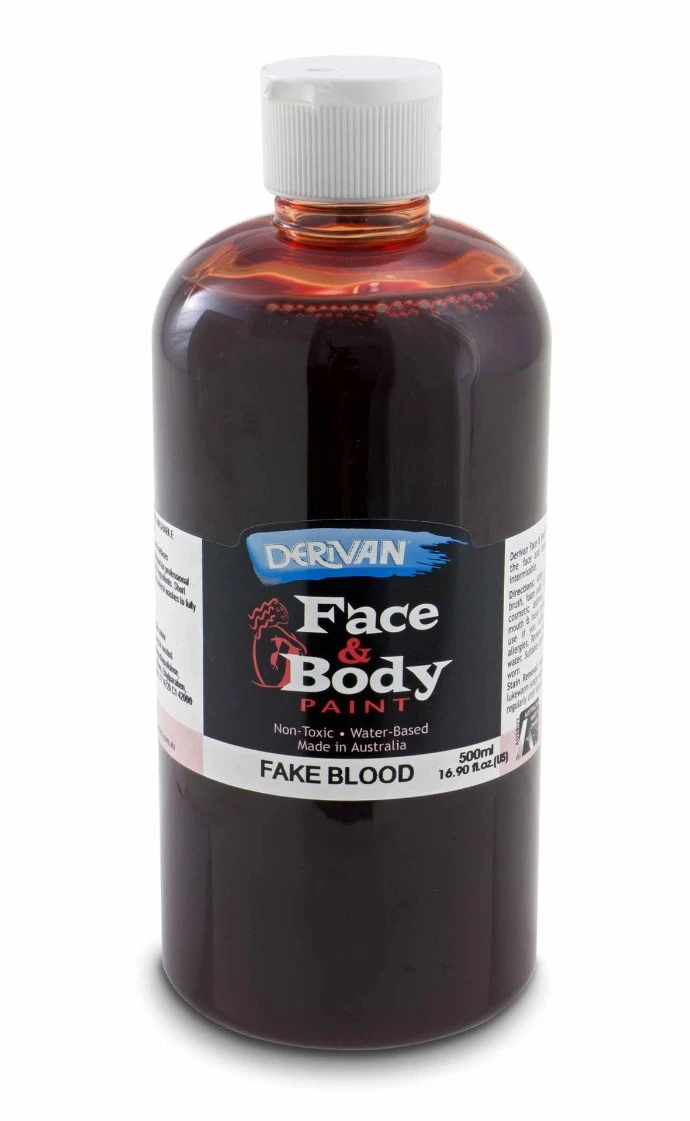 Màu Hóa Trang Máu Giả 500ml Face Paint Fake Blood 500ml Derivan