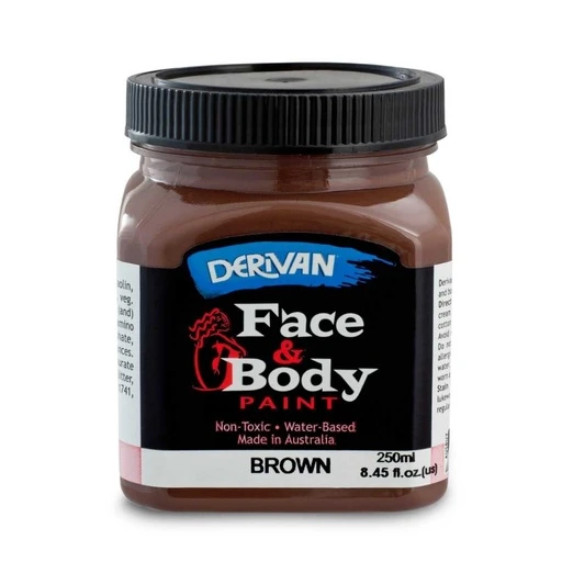 Màu Hóa Trang Màu Nâu 250ml Face Paint 250ml Brown Derivan