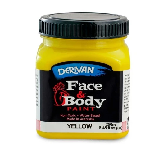 Màu Hóa Trang Màu Vàng 250ml Face Paint 250ml Yellow Derivan