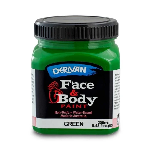 Màu Hóa Trang Màu Xanh Lá 250ml Face Paint 250ml Green Derivan