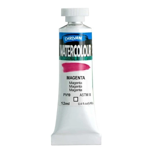 Màu Nước Màu Hồng Tím 12ml Watercolour 12ml Magenta Derivan