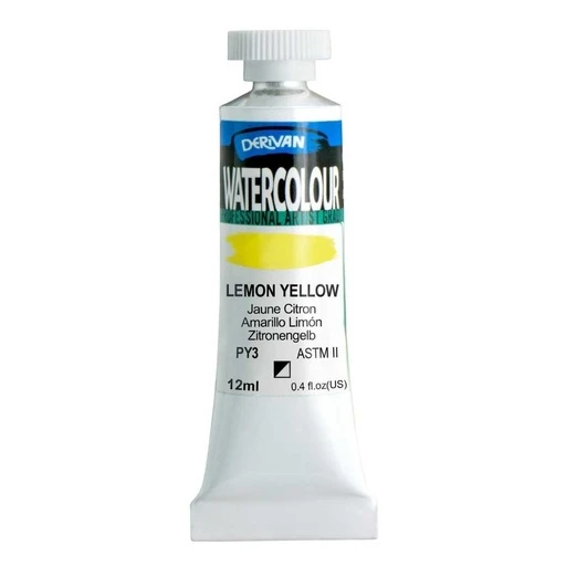 Màu Nước Màu Vàng Chanh 12ml Watercolour 12ml Lemon Yellow Derivan