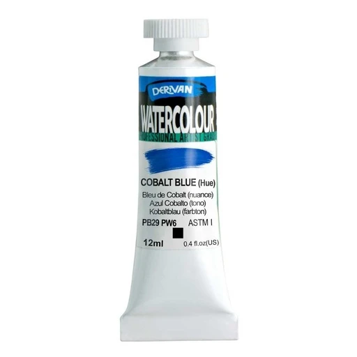 Màu Nước Màu Xanh Dương Cobalt (hue) 12ml Watercolour 12ml Cobalt Blue (hue) Derivan
