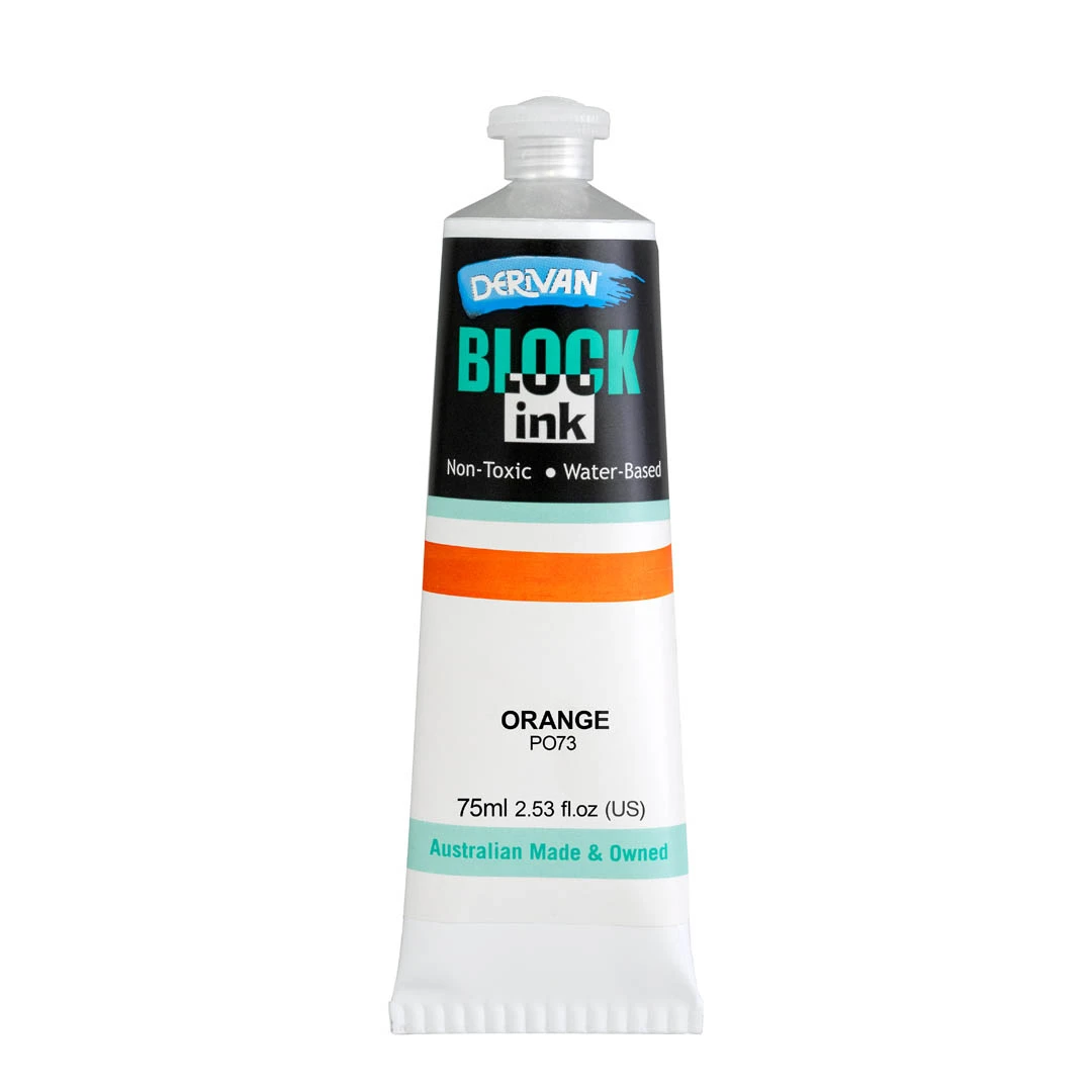Mực In Khối Màu Cam 75ml Block Ink 75ml Orange Derivan