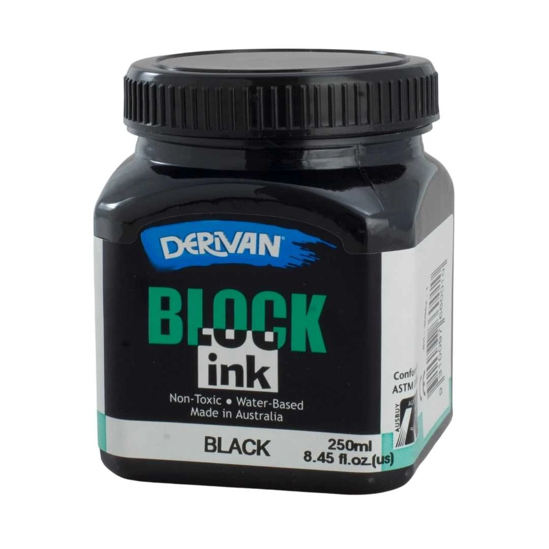 Mực In Khối Màu Đen 250ml Block Ink 250ml Black Derivan