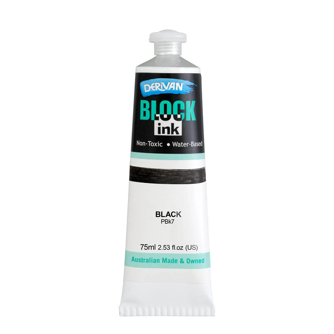 Mực In Khối Màu Đen 75ml Block Ink 75ml Black Derivan