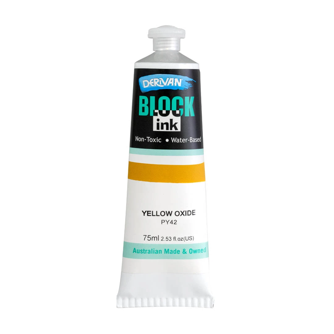 Mực In Khối Màu Vàng Oxit 75ml Block Ink 75ml Yellow Oxide Derivan