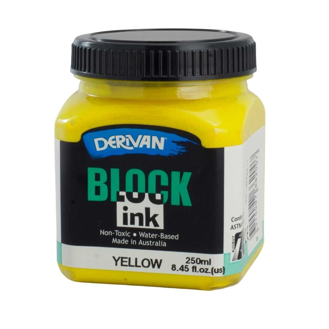 Mực In Khối Màu Vàng (tông Ấm) 250ml Block Ink 250ml Yellow (warm) Derivan