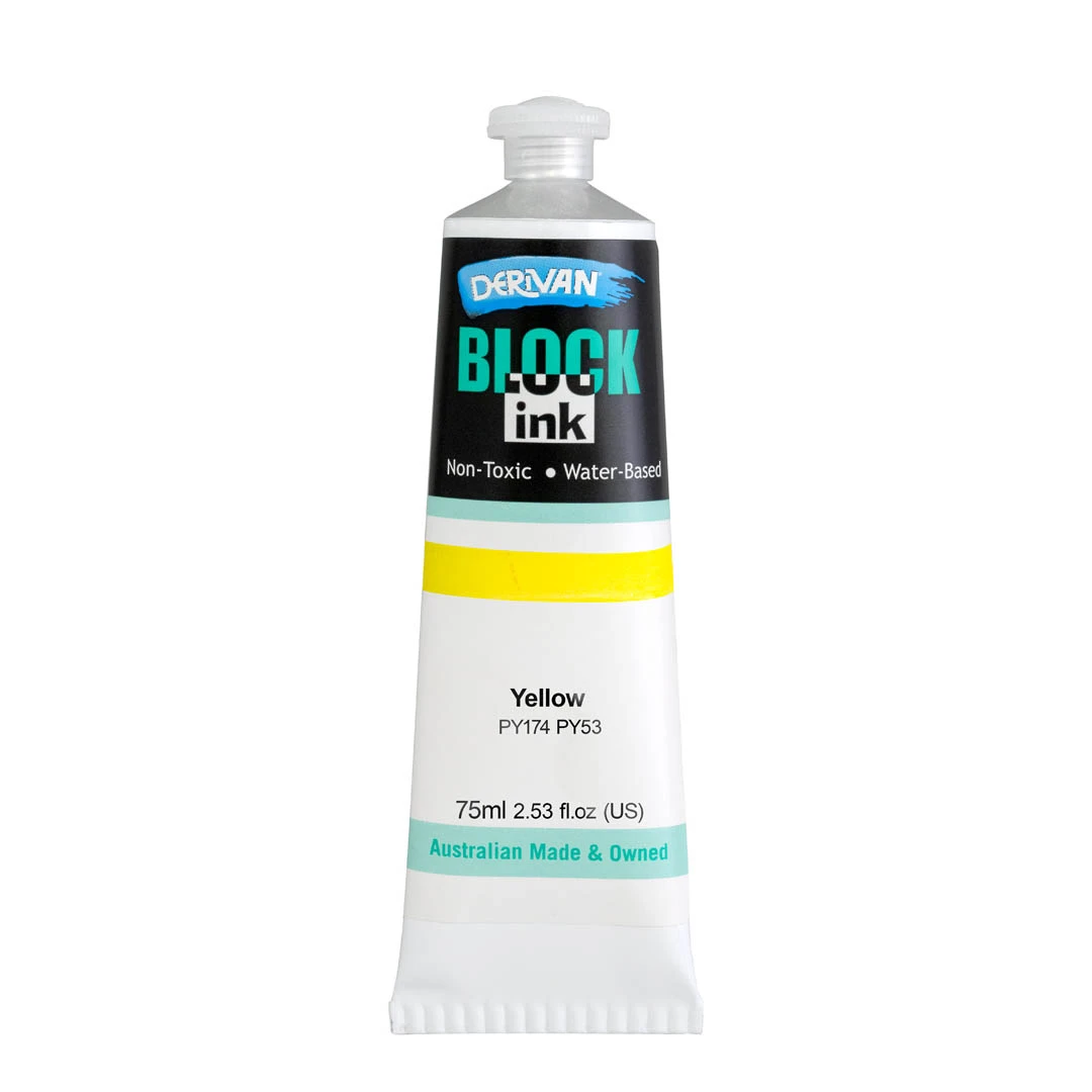 Mực In Khối Màu Vàng (tông Ấm) 75ml Block Ink 75ml Yellow (warm) Derivan
