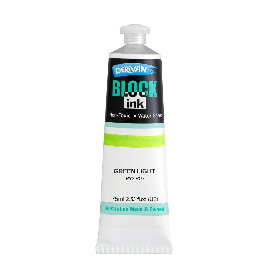 Mực In Khối Màu Xanh Lá Nhạt 75ml Block Ink 75ml Light Green Derivan