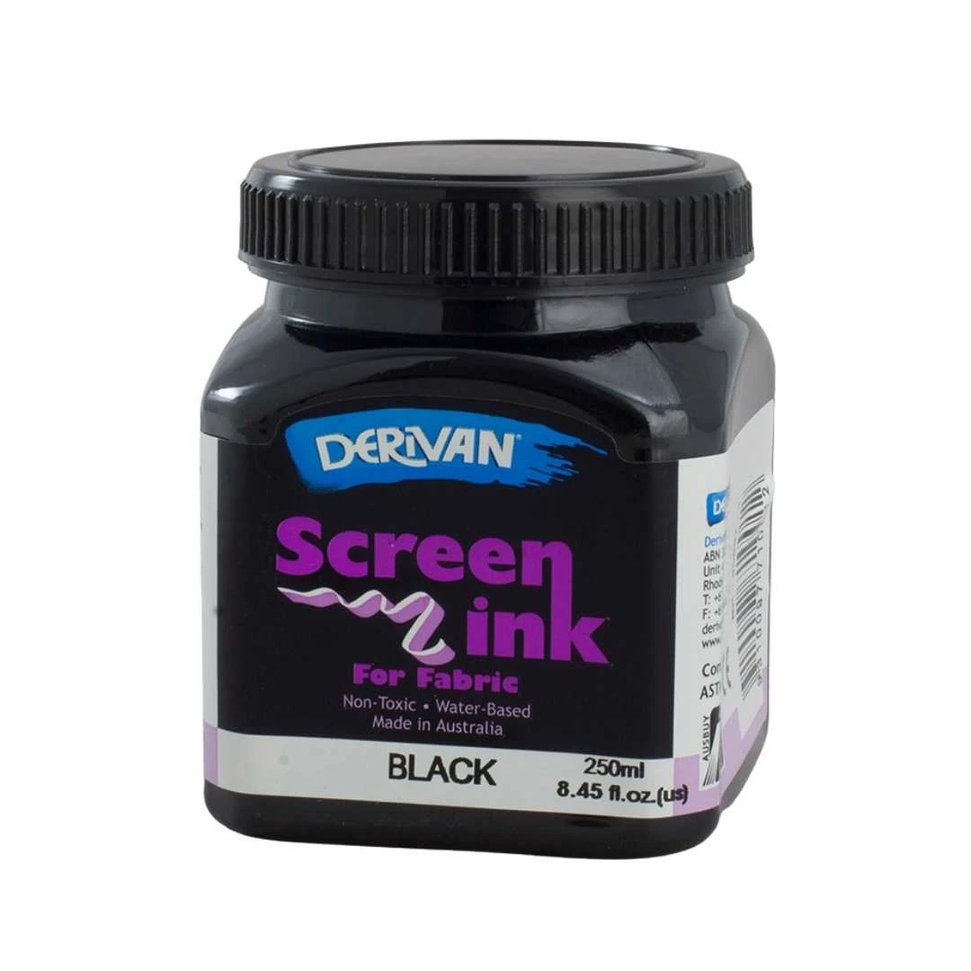 Mực In Lụa Màu Đen 250ml Screen Ink 250ml Black Derivan