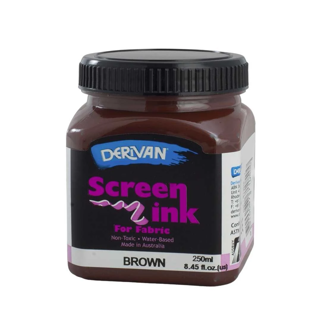 Mực In Lụa Màu Nâu (nâu, Đen) 250ml Screen Ink 250ml Brown (brown, Black) Derivan