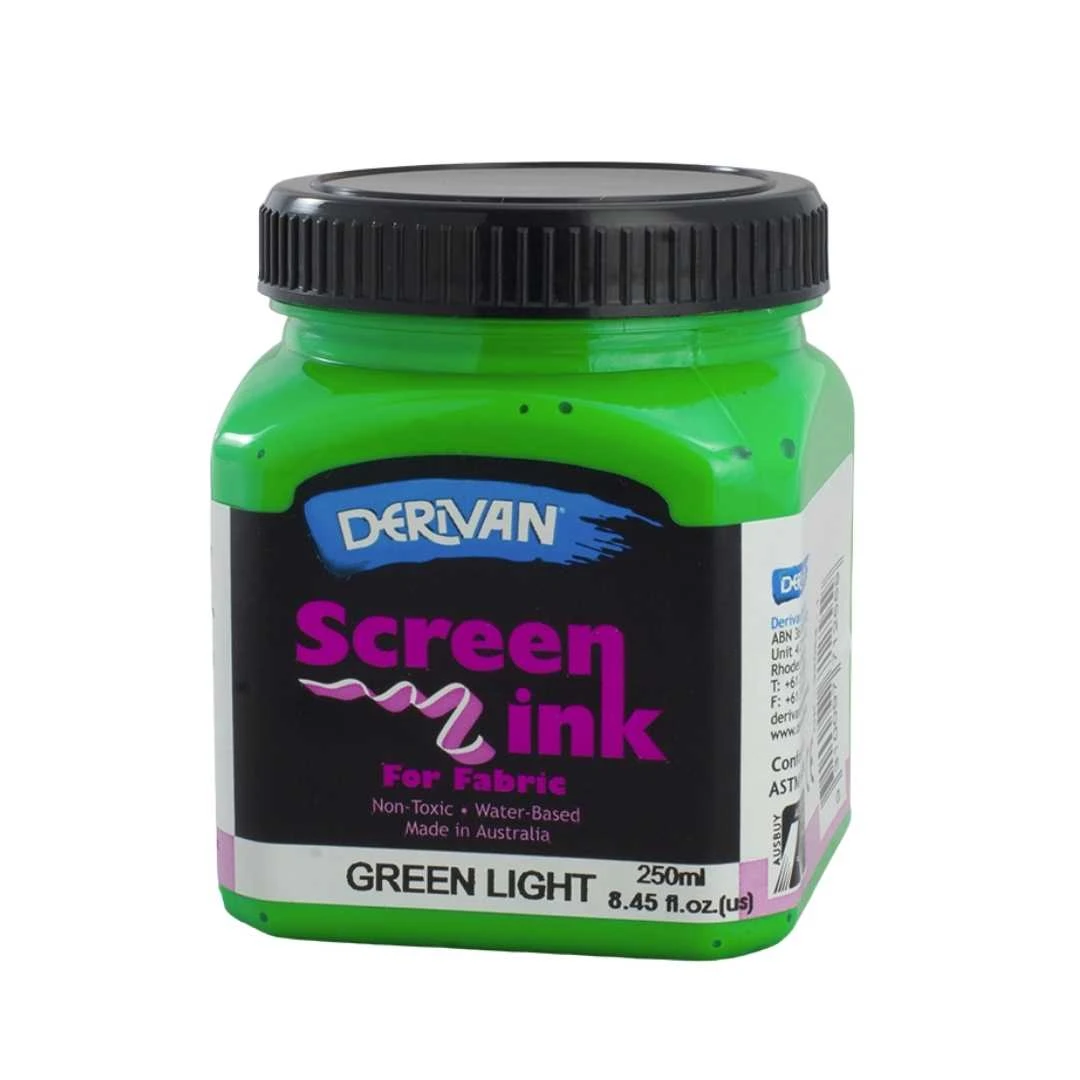 Mực In Lụa Màu Xanh Lá Nhạt 250ml Screen Ink 250ml Green Light Derivan