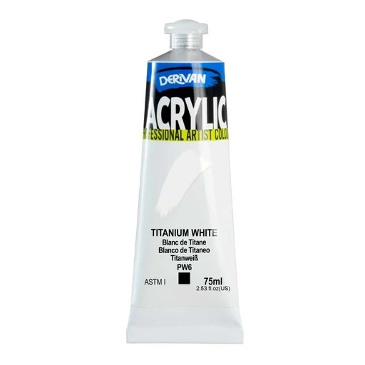 Sơn Acrylic Trắng Titanium 75ml Acrylic Titanium White 75ml Derivan