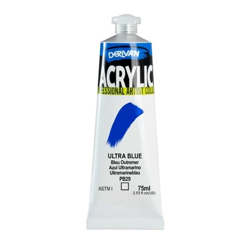 Sơn Acrylic Xanh Dương Ultra 75ml Acrylic Ultra Blue 75ml Derivan