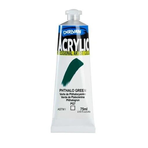 Sơn Acrylic Xanh Lá Phthalo 75ml Acrylic Phthalo Green 75ml Derivan