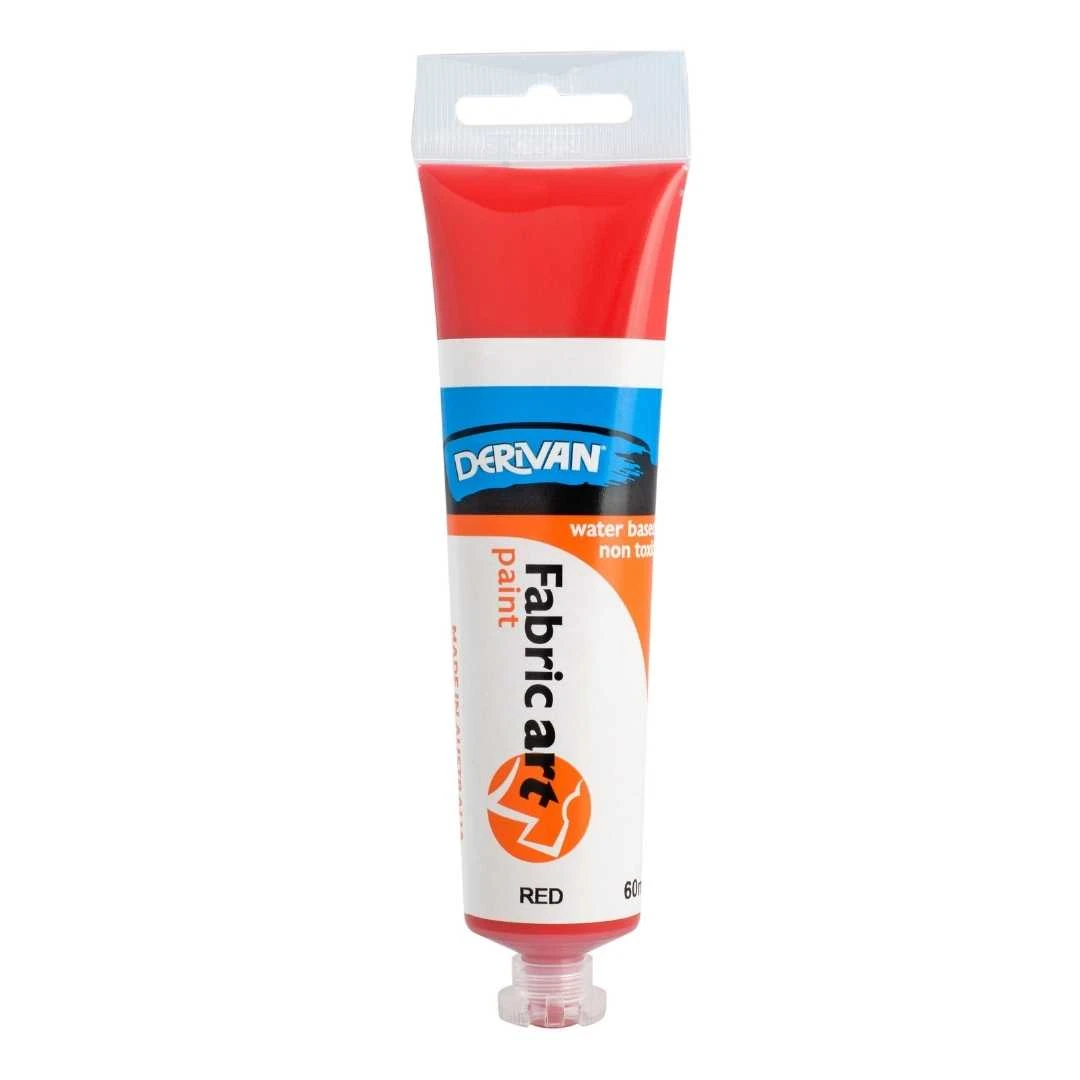 Sơn Vẽ Vải Màu Đỏ 60ml Fabric Art Paint 60ml Red Derivan