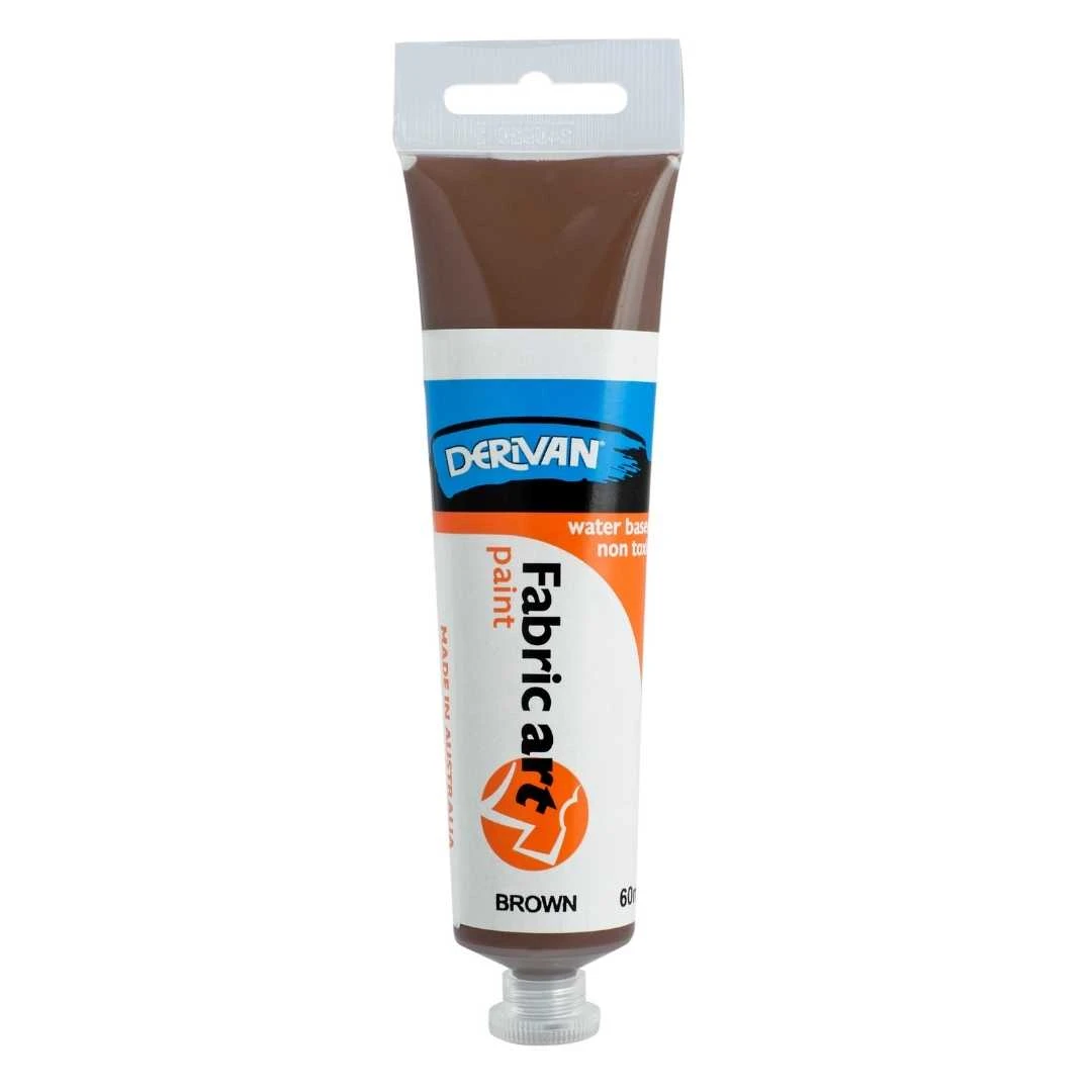Sơn Vẽ Vải Màu Nâu 60ml Fabric Art Paint 60ml Brown Derivan